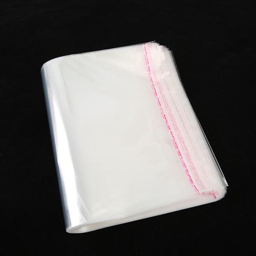 厂家现货opp塑料服装包装袋 透气孔薄膜印刷胶袋透明不干胶自粘袋